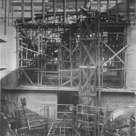 Print - Construction of the Hippodrome, Haymarket, 1915