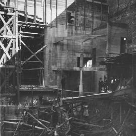 Print - Construction of the Hippodrome, Haymarket, 1915