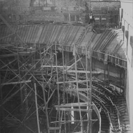 Print - Construction of the Hippodrome, Haymarket, 1915