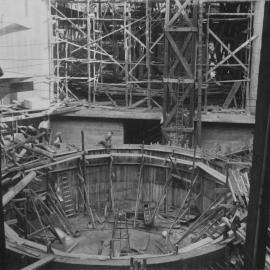 Print - Construction of the Hippodrome, Haymarket, 1915