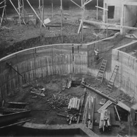 Print - Construction of the Hippodrome, Haymarket, 1915