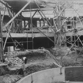 Print - Construction of the Hippodrome, Haymarket, 1915