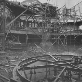 Print - Construction of the Hippodrome, Haymarket, 1915