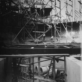 Print - Construction of the Hippodrome, Haymarket, 1915