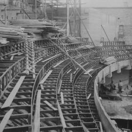 Print - Construction of the Hippodrome, Haymarket, 1915