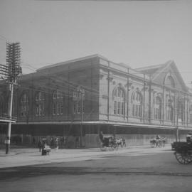 Print - Construction of the W P Manning Building, Haymarket, 1914