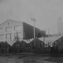 Print - Construction of Sydney Municipal Council Store, Haymarket, 1915