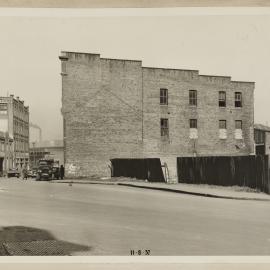 Print - Streetscape, corner of Liverpool and Harbour Streets Sydney, 1937