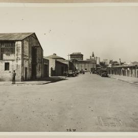 Print - Streetscape towards Municipal Market No 3, Hay Street Haymarket, 1937