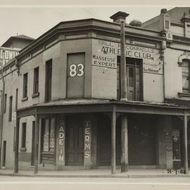 Print - Bill McConnell's athletic club, corner of Abercrombie and Myrtle Streets Chippendale, 1940