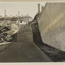 Print - Steps to Barcom Avenue from McLachlan Street in Darlinghurst, 1940