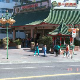 Streetscape and Chinatown Garden Restaurant, Dixon Street Haymarket, 1986