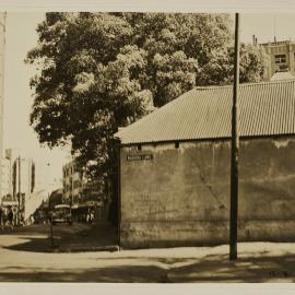 Print - Streetscape from Baroda Lane towards Elizabeth Bay Road Potts Point, 1940