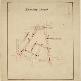 Print - Locality sketch of resumption area, Surry Hills 1906