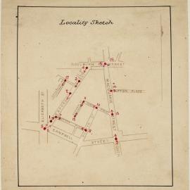 Print - Resumption of Wexford Street and clearance of surrounding slums, Surry Hills, circa 1906