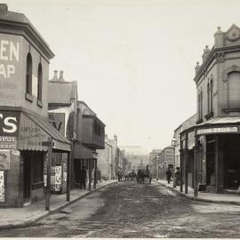 Print - Wexford Street from intersection of Goulburn Street Surry Hills, 1906