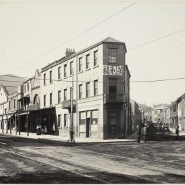 Print - Streetscape, Elizabeth and Wexford Streets Surry Hills, 1906