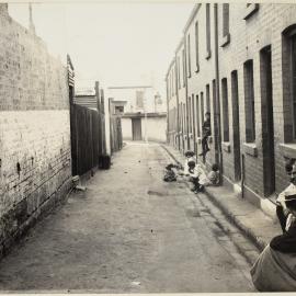Print - Buildings along Stephen Street near Hunt Street Surry Hills, 1906