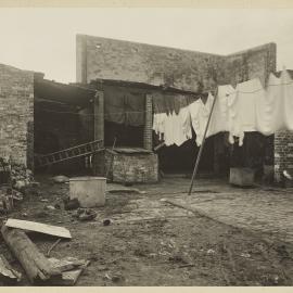 Print - Stables and yard in Brown Street Camperdown 1922