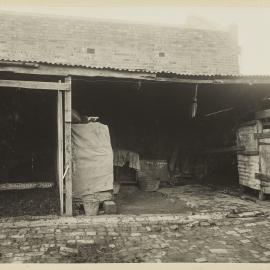 Print - Craig Edwin grocer sheds and yard, Denison Street Camperdown, 1922