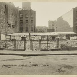 Print - Demolition of Queens Court in Dalley Street Sydney, 1922