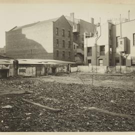 Print - Demolition of Queens Court, Dalley Street Sydney, 1922