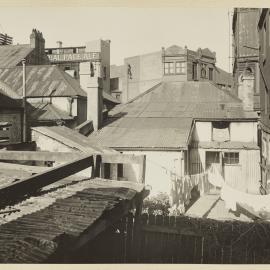 Print - Building and houses on Pelican Street Surry Hills, 1922