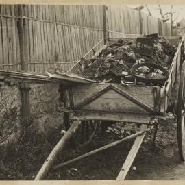 Print - Garbage cart in Water Street Camperdown, 1923