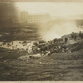 Print - Fowler's Tip, Pyrmont Bridge Road Camperdown, 1922