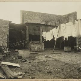 Print - Stable and yard, Brown Street Camperdown 1922