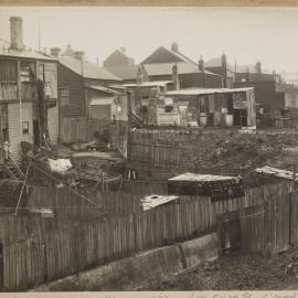 Print - Houses and backyards from Johnson's Creek Annandale, 1923