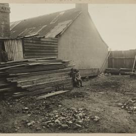 Print - Cottage and vacant block, Grove Street Camperdown, 1922