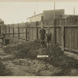 Print - Backyards in Salisbury Road Camperdown, 1922