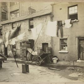 Print - Houses along Seals Place Pyrmont, 1922