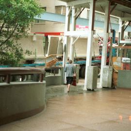 Monorail construction on Pitt Street Sydney, 1987