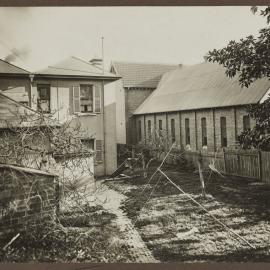 Print - St Michael's Church of England Rectory and Hall from Floods Lane Surry Hills, 1916