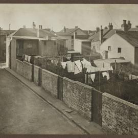 Print - Houses along Clare Street Surry Hills, 1916