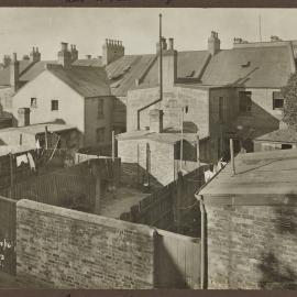 Print - Backyards and houses from Clare Street Surry Hills, 1916