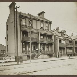 Print - Terrace houses on Flinders Street Surry Hills, 1916