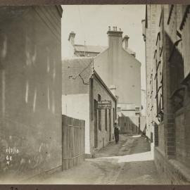 Print - Buildings along Hutchinson Lane Surry Hills, 1916