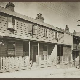 Print - Streetscape with houses, Hutchinson Street Surry Hills, 1916