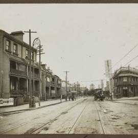 Print - Streetscape with Palace Hotel, Flinders Street Darlinghurst, 1916