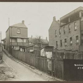 Print - Buildings along Crawford Place Surry Hills, 1920