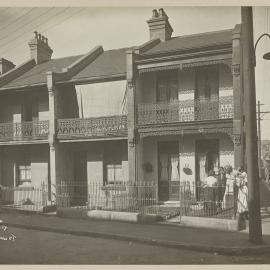 Print - Terrace houses on Buckland Street Chippendale, 1917