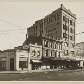 Print - Commercial businesses on George Street West Chippendale, 1933