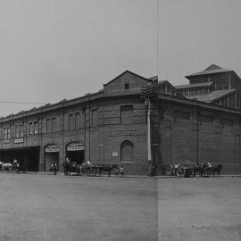 Print - Fruit Market and Cold Storage Works, Haymarket, circa 1911