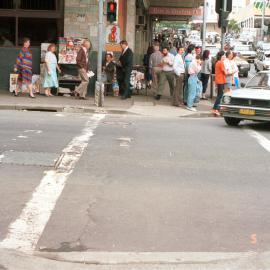 Road surface condition Liverpool Street intersection Sydney, 1988