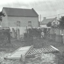 Print - Quaker cemetery and Friends Meeting House, Devonshire Street Haymarket, circa 1901
