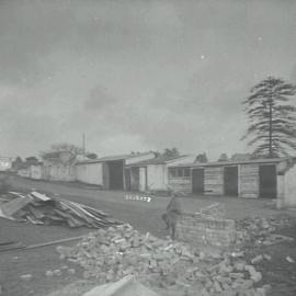 Print - Belmore Police Barracks yards and outbuildings, Garden Street Haymarket, circa 1901