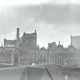 Print - Anthony Hordern Palace Emporium fire, George Street Haymarket, 1901